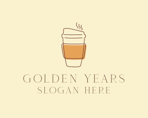 Reusable Coffee Cup Cafe  logo design