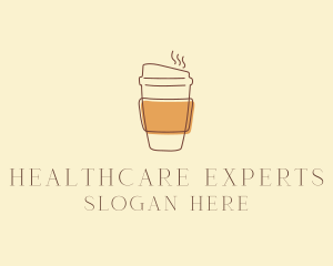 Reusable Coffee Cup Cafe  logo design