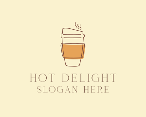 Reusable Coffee Cup Cafe  logo design