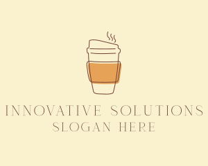 Reusable Coffee Cup Cafe  logo design