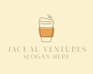 Reusable Coffee Cup Cafe  logo design