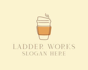 Reusable Coffee Cup Cafe  logo design