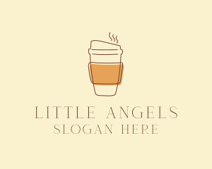 Reusable Coffee Cup Cafe  logo design