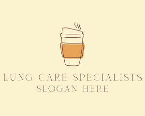 Reusable Coffee Cup Cafe  logo design