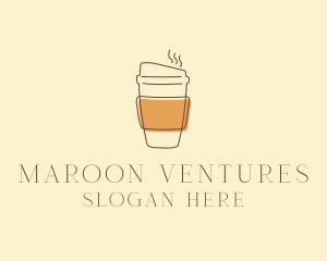 Reusable Coffee Cup Cafe  logo design