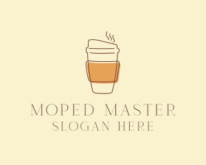 Reusable Coffee Cup Cafe  logo design