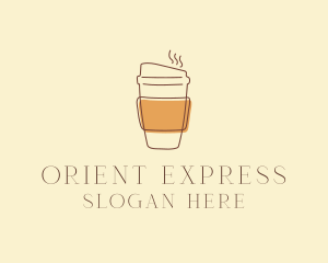 Reusable Coffee Cup Cafe  logo design