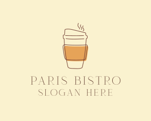 Reusable Coffee Cup Cafe  logo design