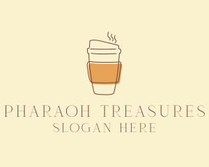 Reusable Coffee Cup Cafe  logo design