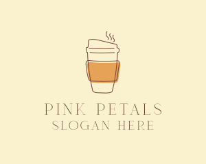 Reusable Coffee Cup Cafe  logo design