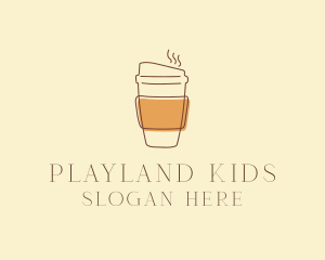 Reusable Coffee Cup Cafe  logo design