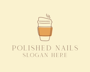 Reusable Coffee Cup Cafe  logo design