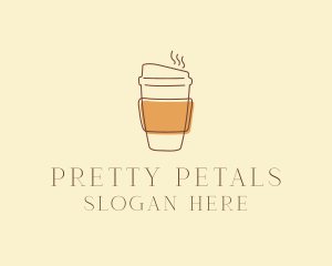 Reusable Coffee Cup Cafe  logo design