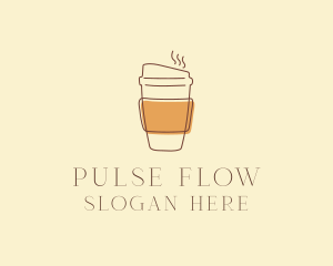 Reusable Coffee Cup Cafe  logo design