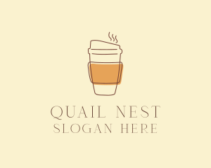 Reusable Coffee Cup Cafe  logo design