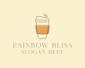 Reusable Coffee Cup Cafe  logo design