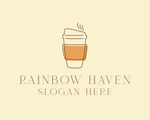 Reusable Coffee Cup Cafe  logo design