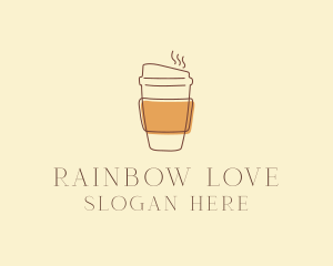 Reusable Coffee Cup Cafe  logo design