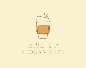 Reusable Coffee Cup Cafe  logo design