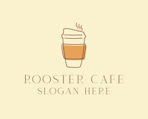 Reusable Coffee Cup Cafe  logo design