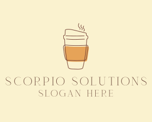 Reusable Coffee Cup Cafe  logo design