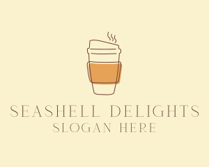 Reusable Coffee Cup Cafe  logo design