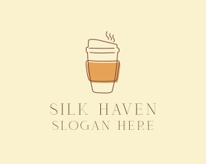 Reusable Coffee Cup Cafe  logo design