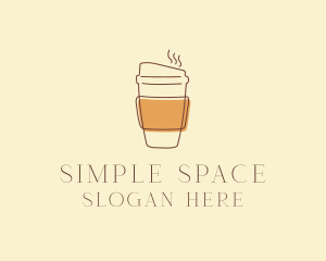 Minimalism - Reusable Coffee Cup Cafe logo design