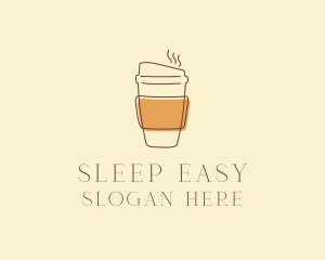 Reusable Coffee Cup Cafe  logo design