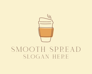 Reusable Coffee Cup Cafe  logo design