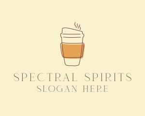 Reusable Coffee Cup Cafe  logo design