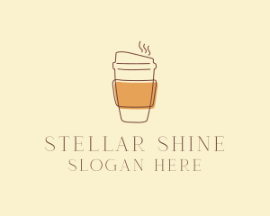 Reusable Coffee Cup Cafe  logo design