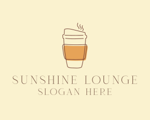 Reusable Coffee Cup Cafe  logo design