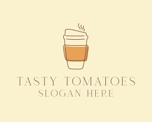 Reusable Coffee Cup Cafe  logo design