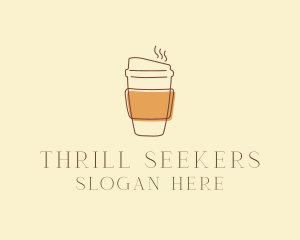 Reusable Coffee Cup Cafe  logo design