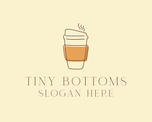 Reusable Coffee Cup Cafe  logo design