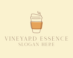 Reusable Coffee Cup Cafe  logo design