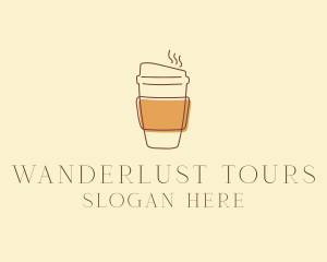 Reusable Coffee Cup Cafe  logo design