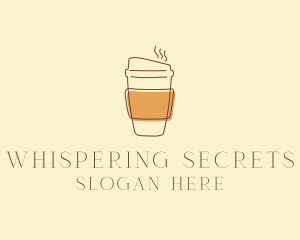 Reusable Coffee Cup Cafe  logo design