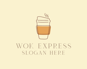 Reusable Coffee Cup Cafe  logo design