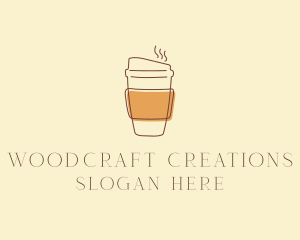 Reusable Coffee Cup Cafe  logo design