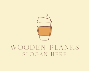 Reusable Coffee Cup Cafe  logo design