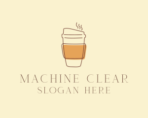 Reusable Coffee Cup Cafe  logo design