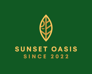 Sun Leaf Eco Sustainability logo design