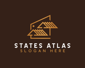 Real State Roofing Architecture logo design