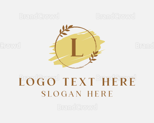 Beauty Ornament Wreath Logo