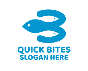 Fish Aquarium Waterpark Logo