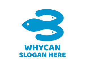 Fish Aquarium Waterpark Logo