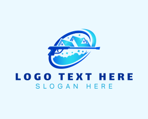 Cleaning - Roofing Power Wash Cleaning logo design