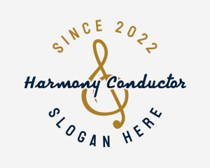 Conductor - Musical Audio Note logo design